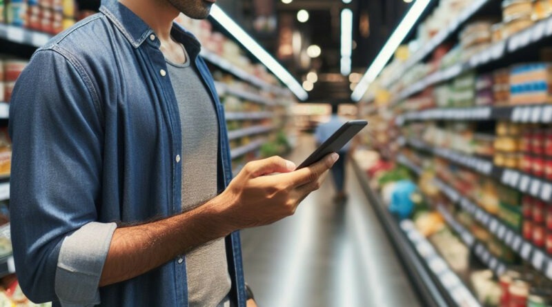 Smartphone al supermercato